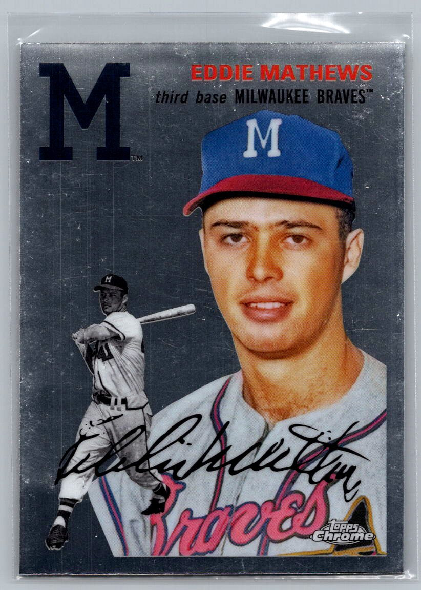 2023 Topps Chrome Platinum Anniversary #472 Eddie Mathews