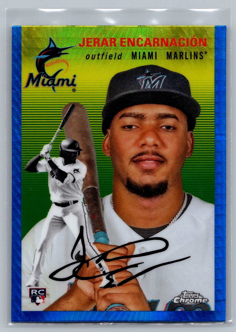 2023 Topps Chrome Platinum #30 Jerar Encarnación Blue Prism Refractor