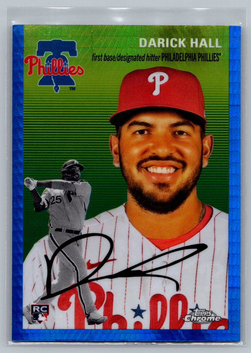 2023 Topps Chrome Platinum Anniversary #55 Darick Hall Blue Prism Refractor