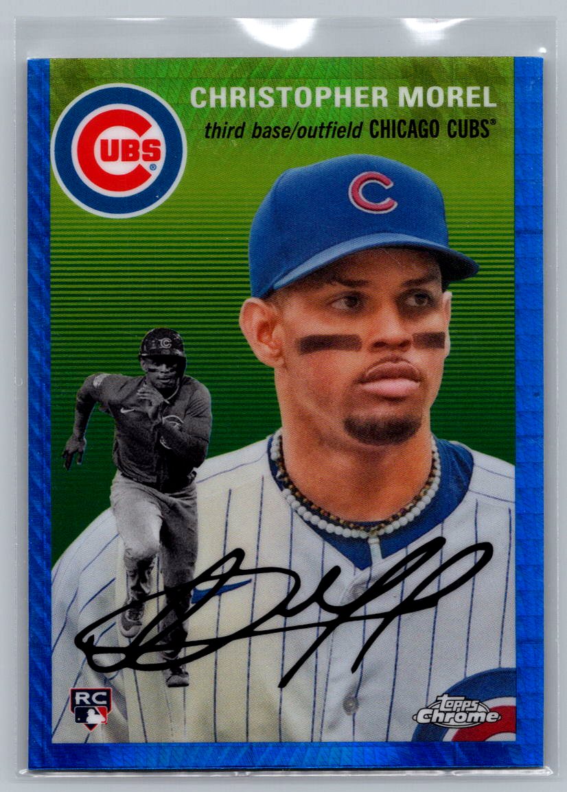 2023 Topps Chrome Platinum #184 Christopher Morel Blue Prism Refractor
