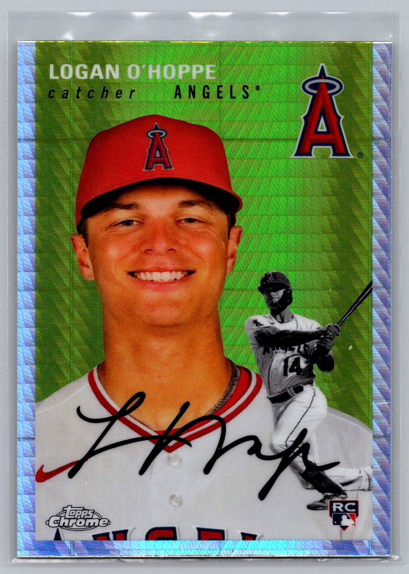 2023 Topps Chrome Platinum Anniversary #158 Logan O'Hoppe Prism Refractor