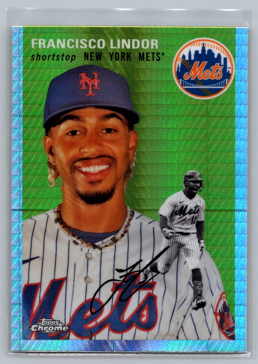 2023 Topps Chrome Platinum Anniversary #369 Francisco Lindor Prism Refractor