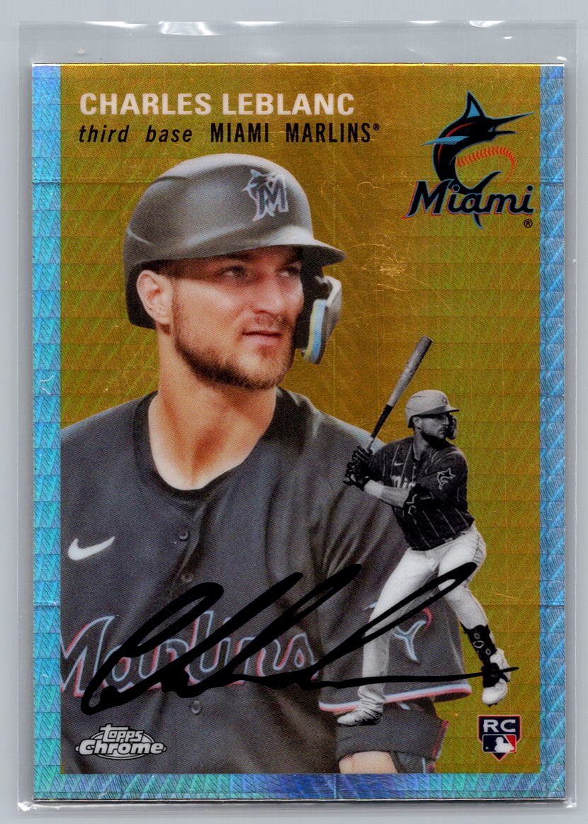 2023 Topps Chrome Platinum Anniversary #66 Charles Leblanc Prism Refractor