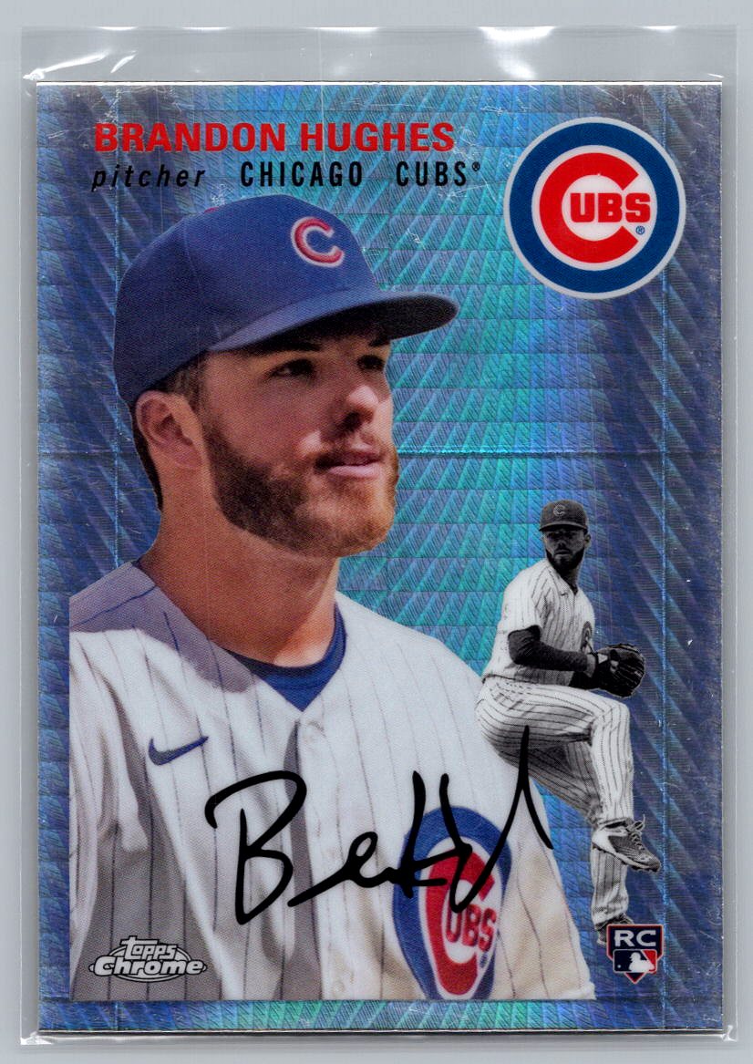 2023 Topps Chrome Platinum Anniversary #77 Brandon Hughes Prism Refractor