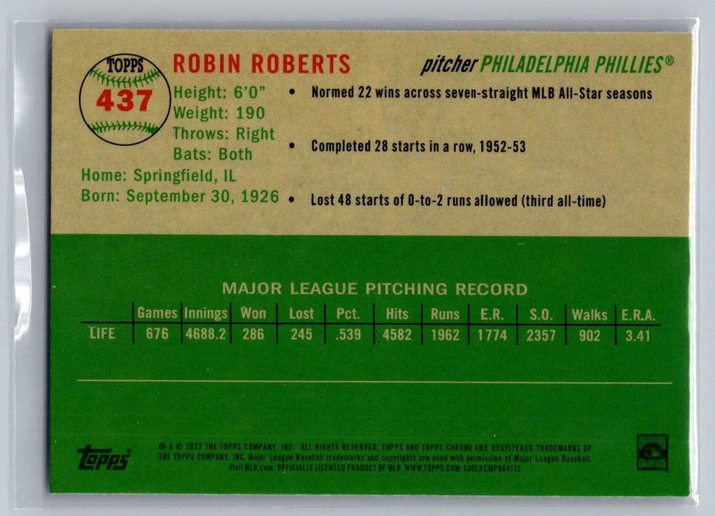 2023 Topps Chrome Platinum Anniversary #437 Robin Roberts