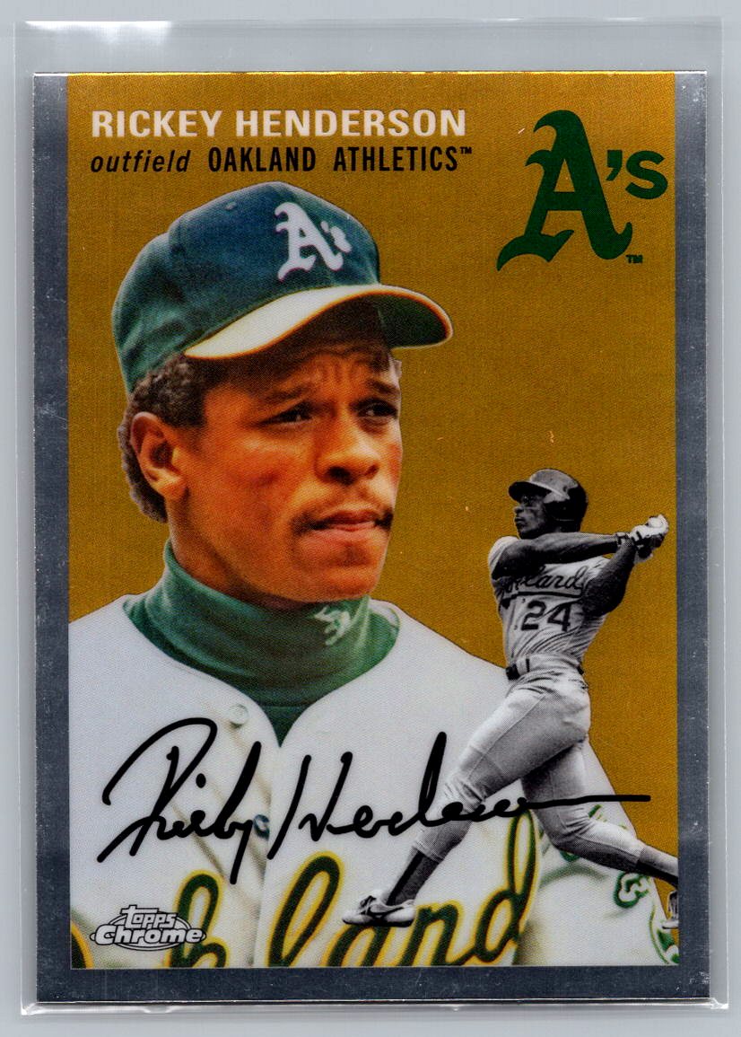 2023 Topps Chrome Platinum Anniversary #483 Rickey Henderson