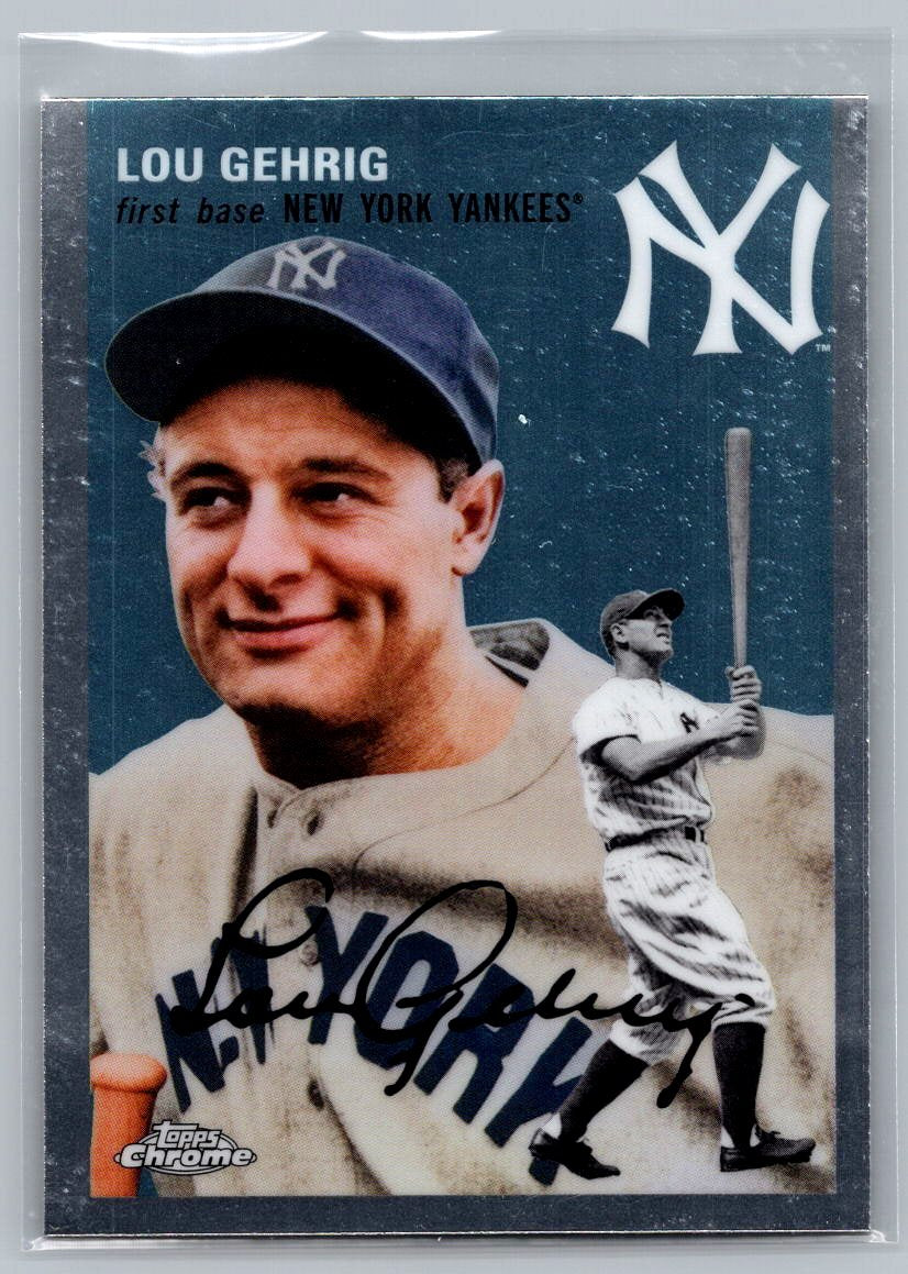 2023 Topps Chrome Platinum Anniversary #325 Lou Gehrig