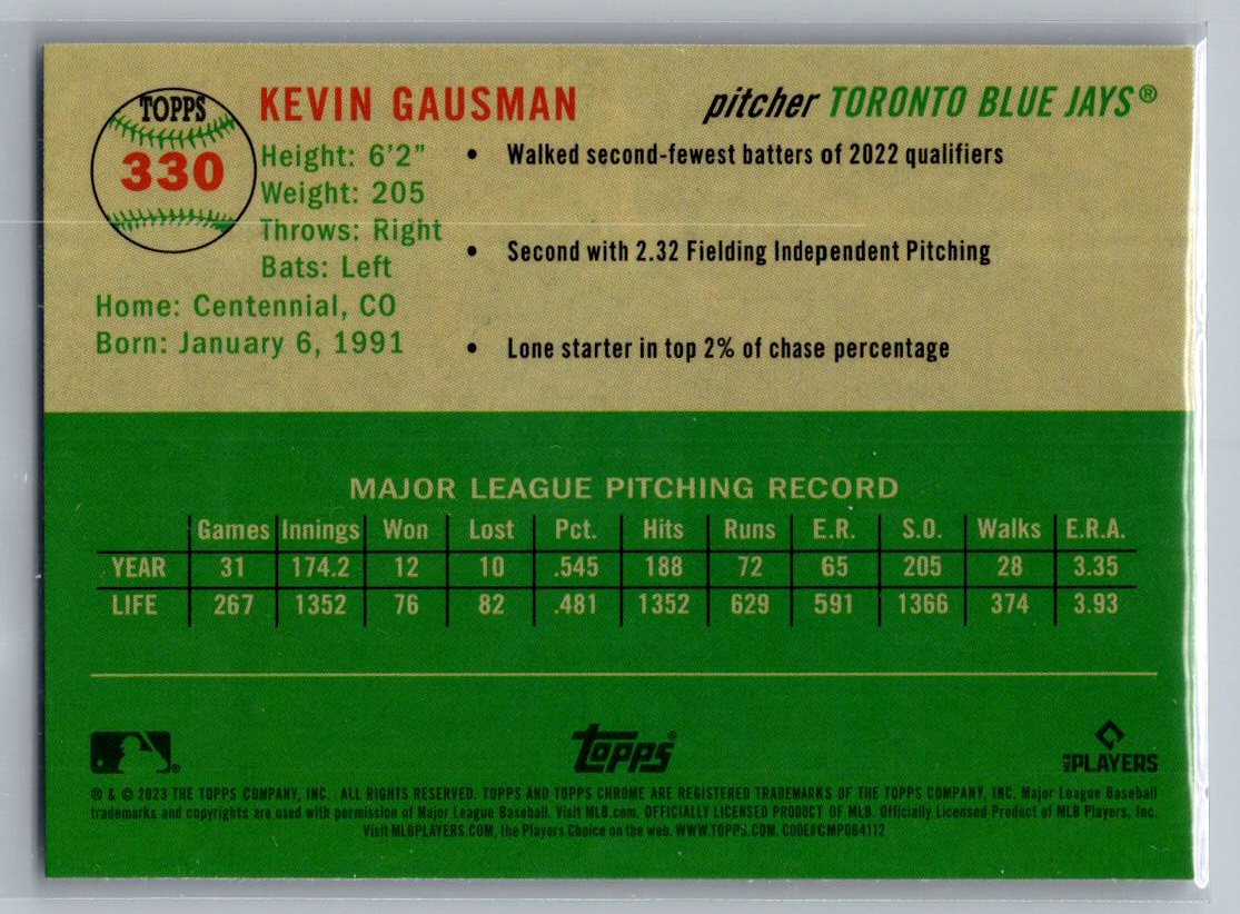 2023 Topps Chrome Platinum Anniversary #330 Kevin Gausman