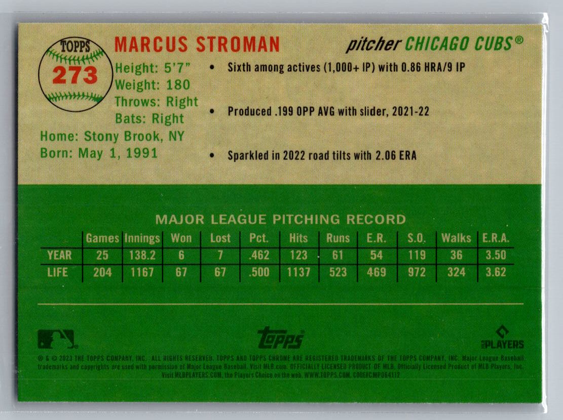 2023 Topps Chrome Platinum Anniversary #273 Marcus Stroman