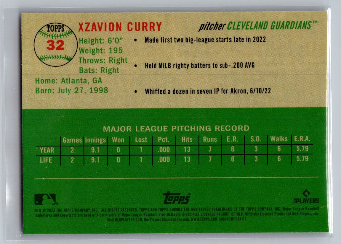 2023 Topps Chrome Platinum Anniversary #32 Xzavion Curry