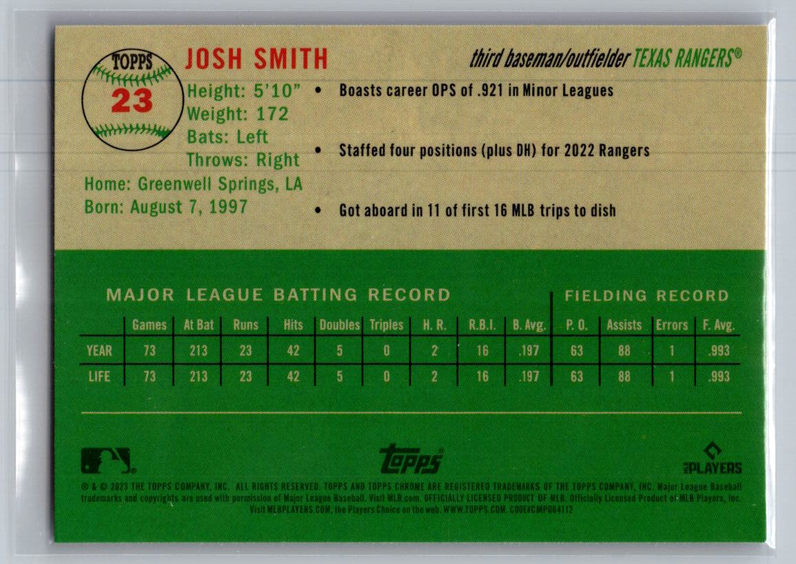 2023 Topps Chrome Platinum Anniversary #23 Josh Smith