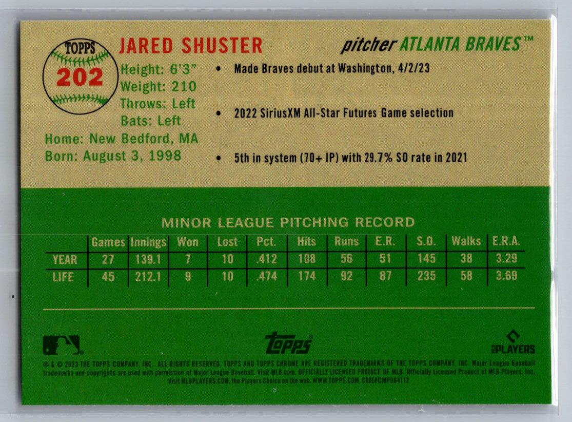 2023 Topps Chrome Platinum Anniversary #202 Jared Shuster