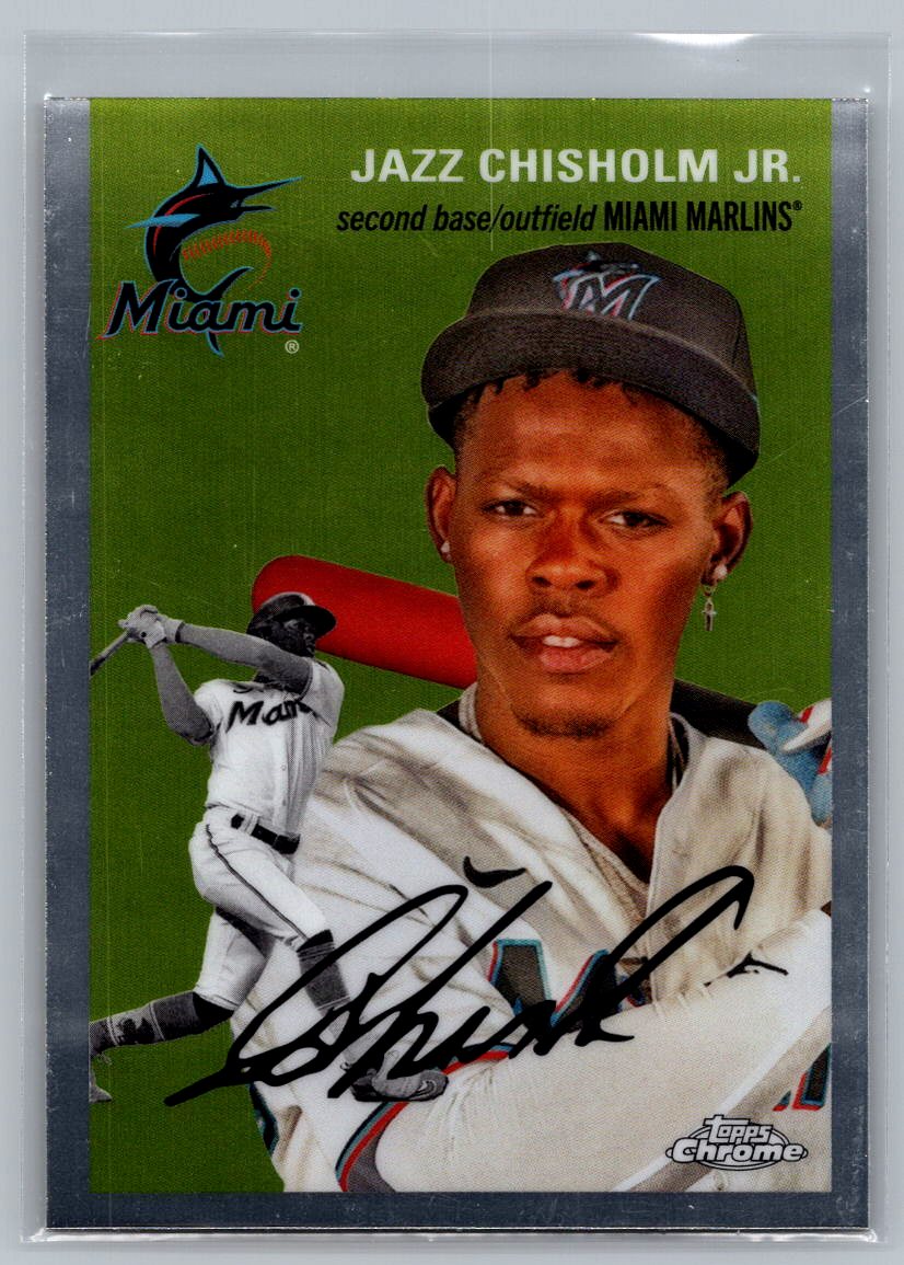 2023 Topps Chrome Platinum Anniversary #282 Jazz Chisholm Jr.