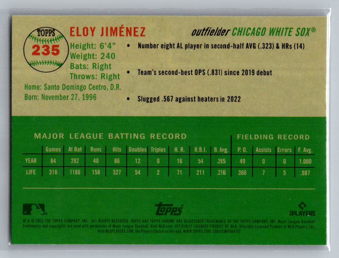 2023 Topps Chrome Platinum Anniversary #235 Eloy Jiménez