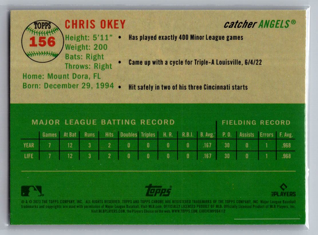 2023 Topps Chrome Platinum Anniversary #156 Chris Okey