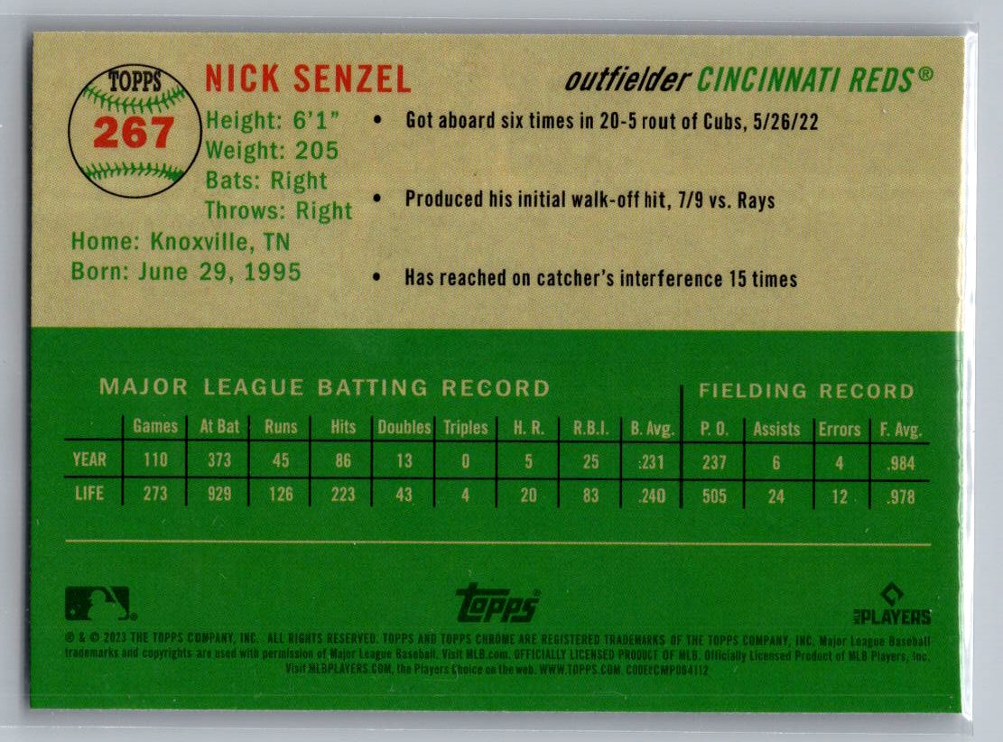 2023 Topps Chrome Platinum Anniversary #267 Nick Senzel