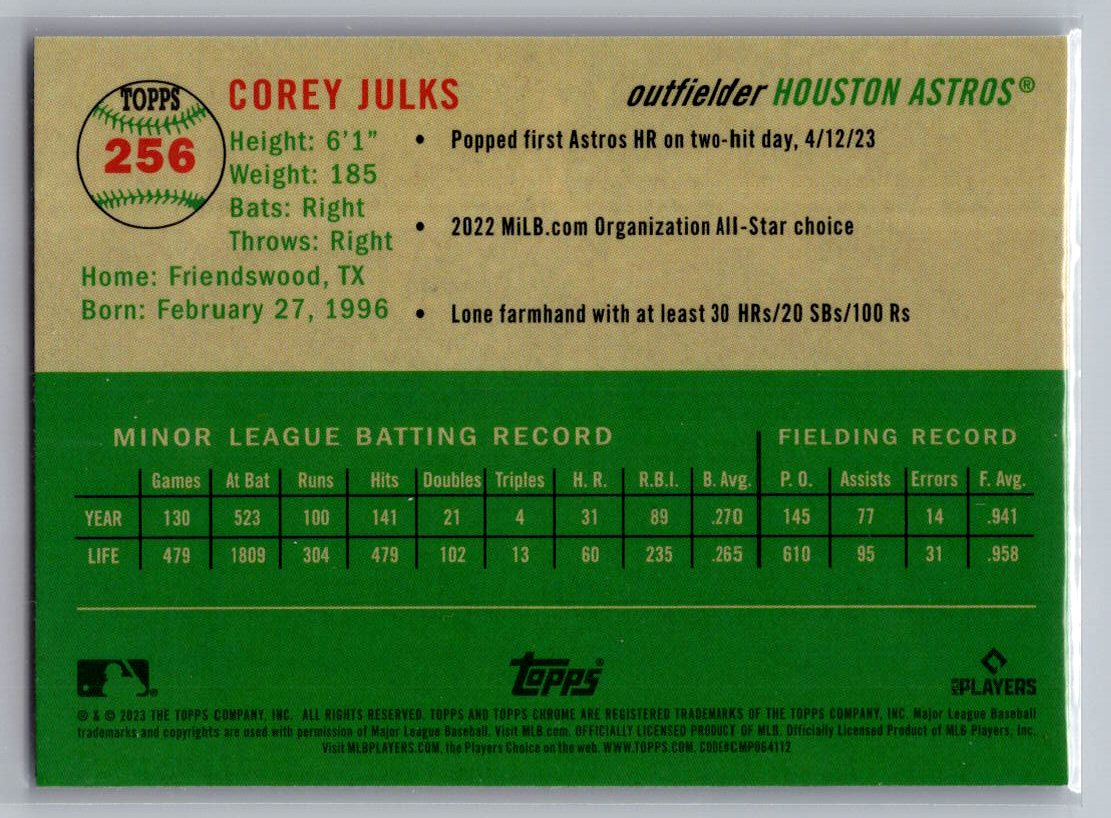 2023 Topps Chrome Platinum Anniversary #256 Corey Julks