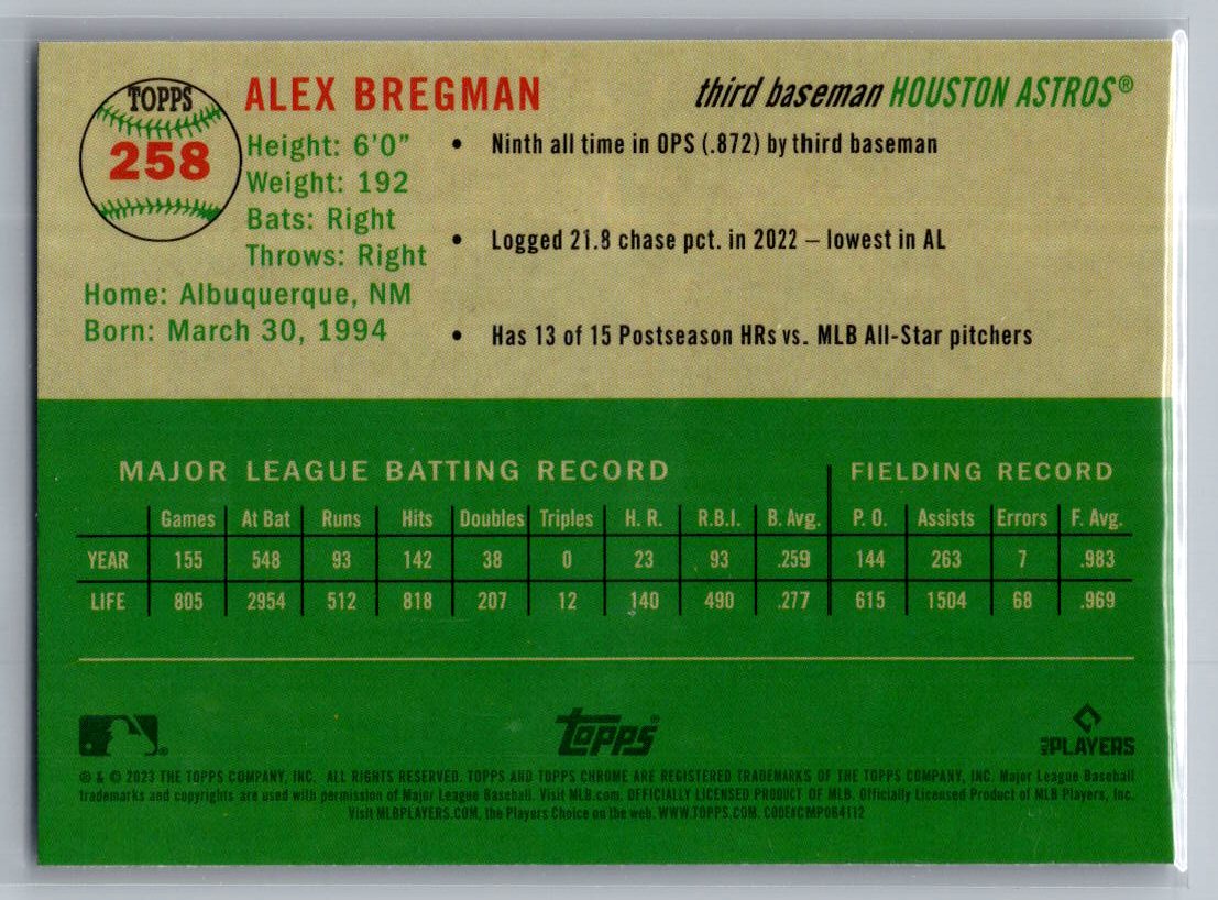 2023 Topps Chrome Platinum Anniversary #258 Alex Bregman