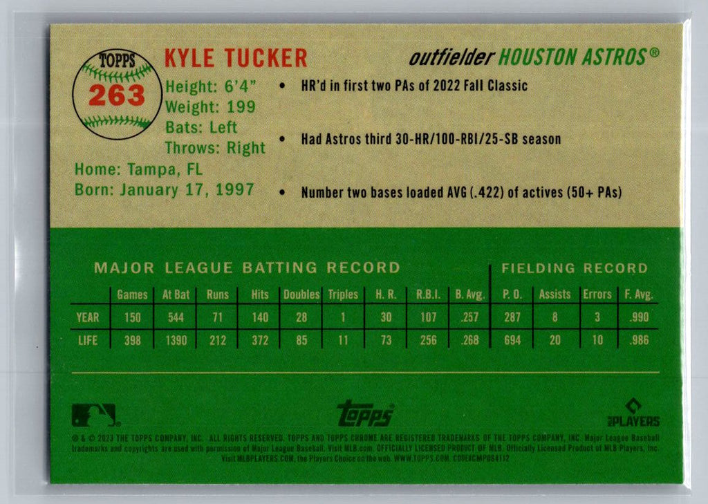 2023 Topps Chrome Platinum Anniversary #263 Kyle Tucker