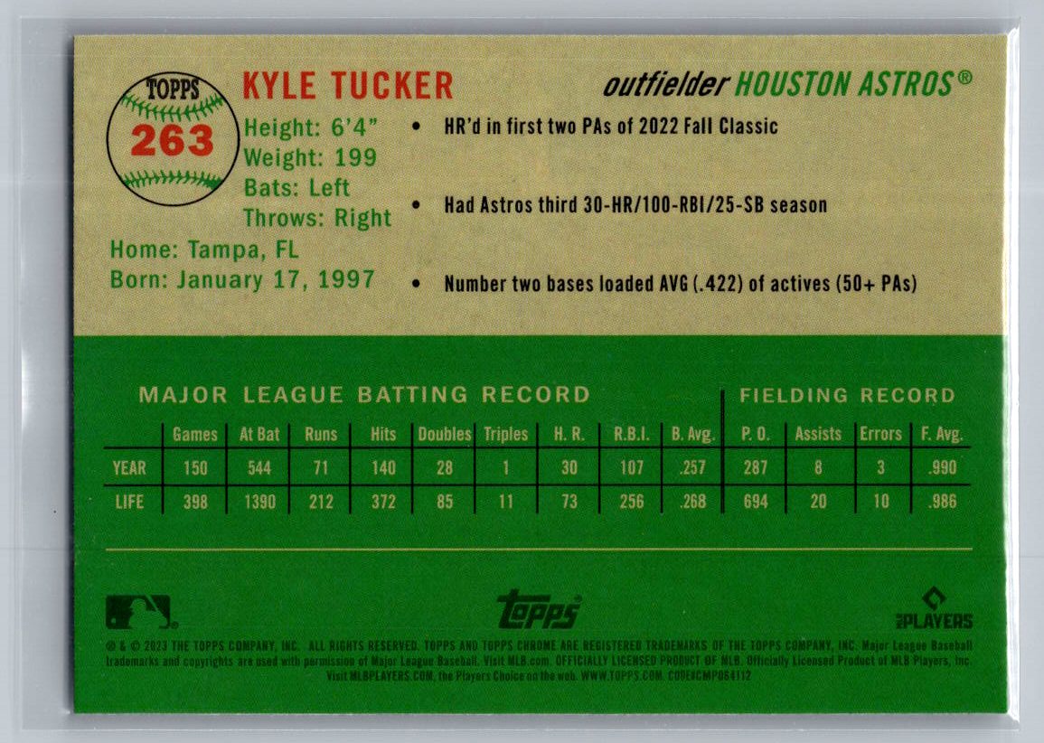2023 Topps Chrome Platinum Anniversary #263 Kyle Tucker