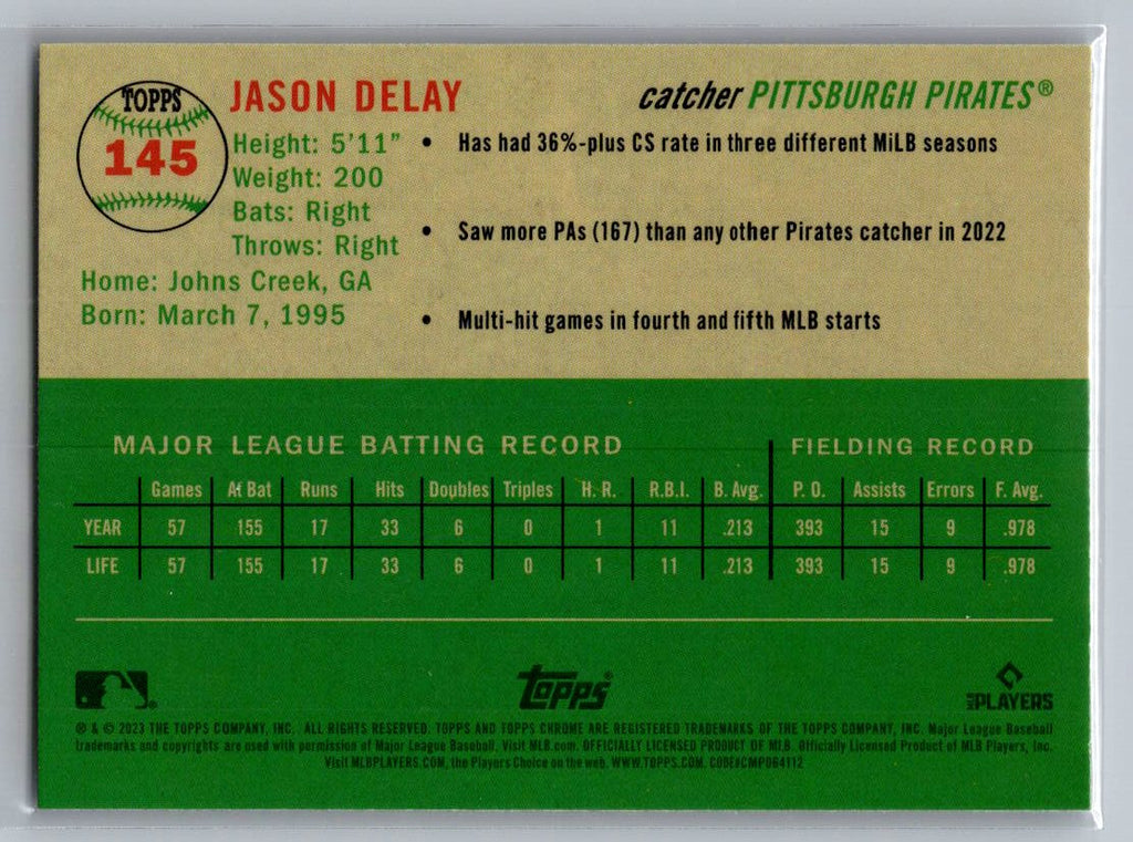 2023 Topps Chrome Platinum Anniversary #145 Jason Delay