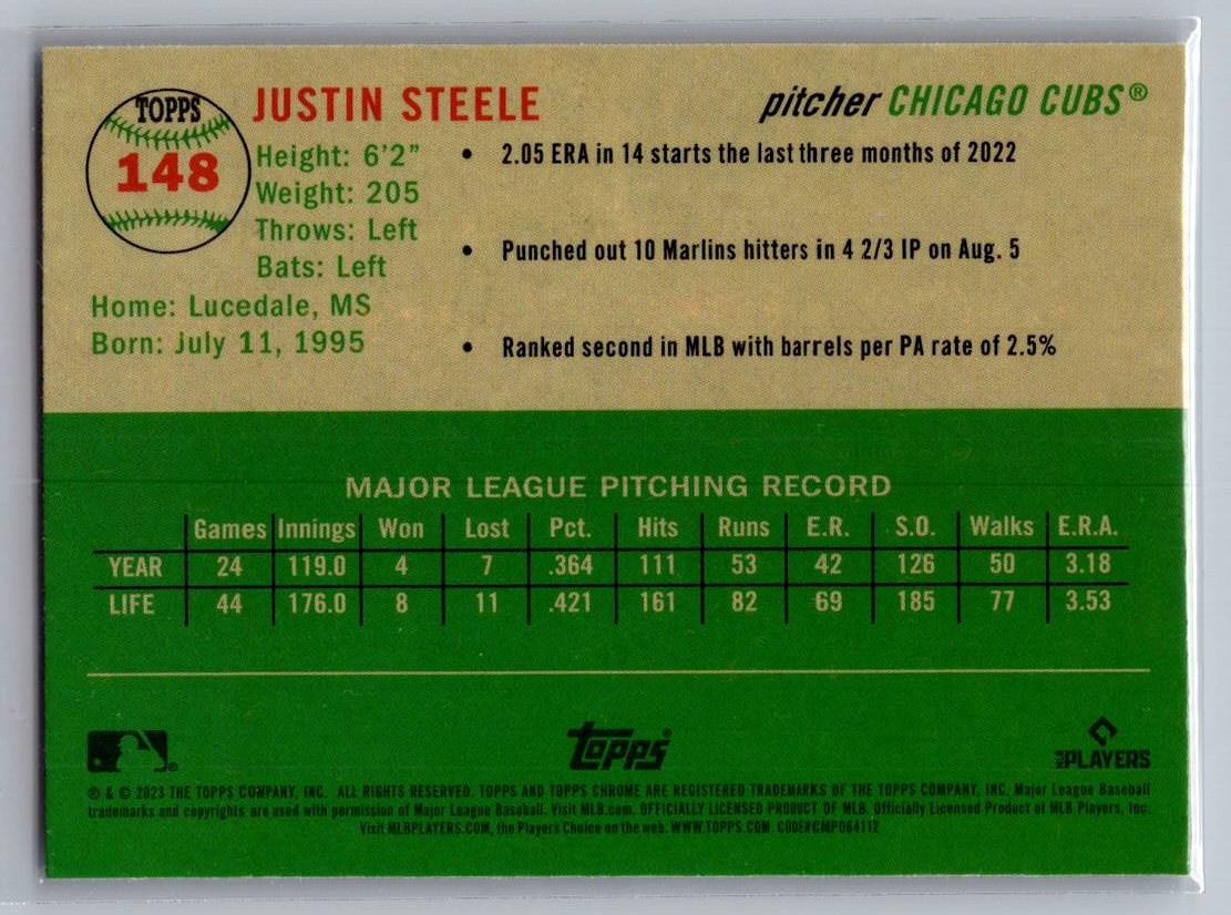 2023 Topps Chrome Platinum Anniversary #148 Justin Steele