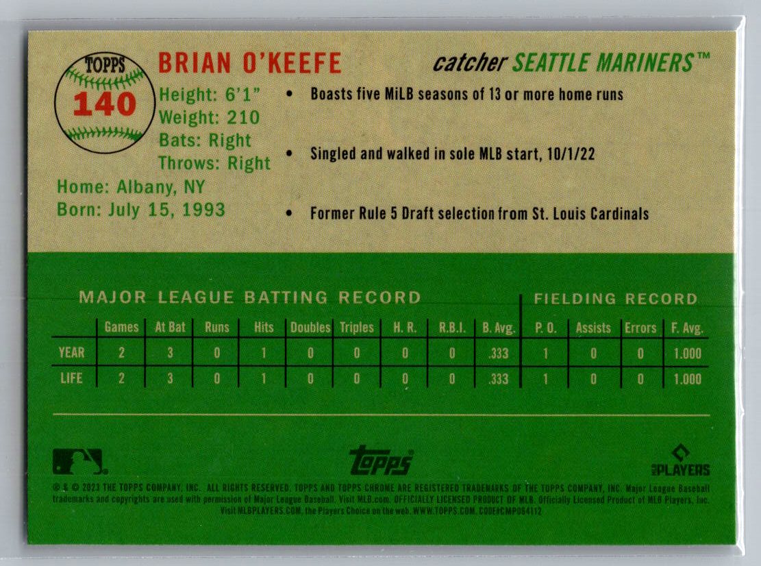 2023 Topps Chrome Platinum Anniversary #140 Brian O'Keefe