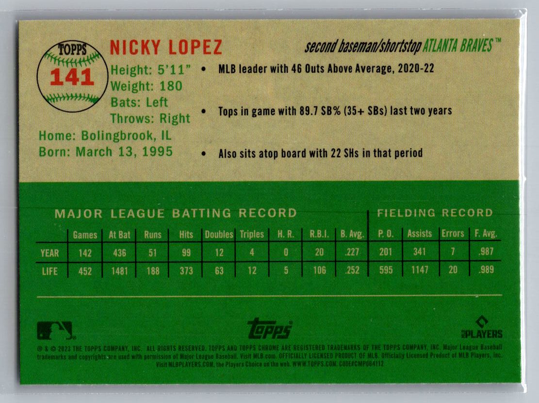 2023 Topps Chrome Platinum Anniversary #141 Nicky Lopez