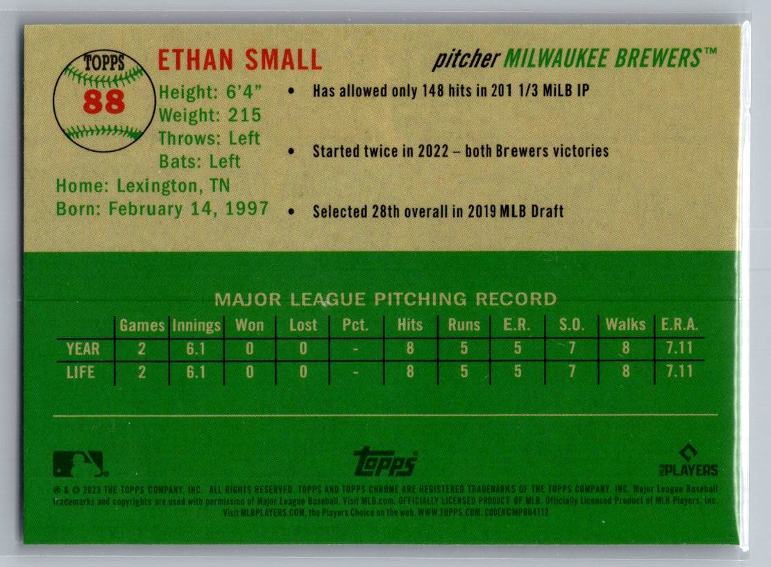 2023 Topps Chrome Platinum Anniversary #88 Ethan Small