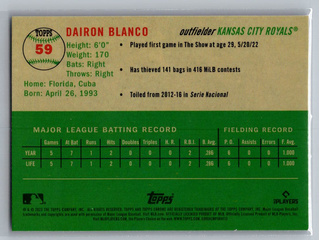 2023 Topps Chrome Platinum Anniversary #59 Dairon Blanco