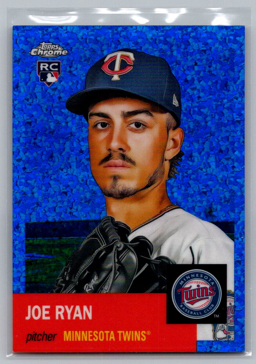 2022 Topps Chrome Platinum Anniversary #145 Joe Ryan Blue Mini-Diamond