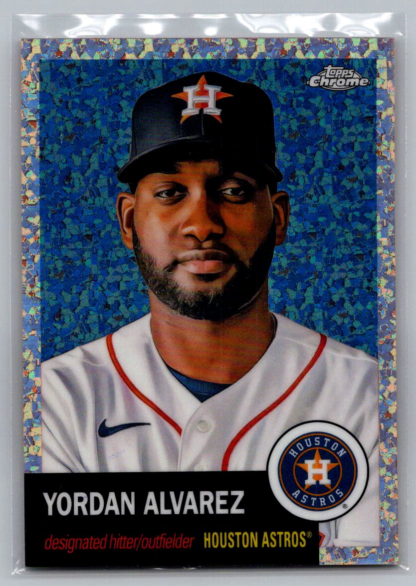 2022 Topps Chrome Platinum #305 Yordan Alvarez Rose Gold Mini-Diamond