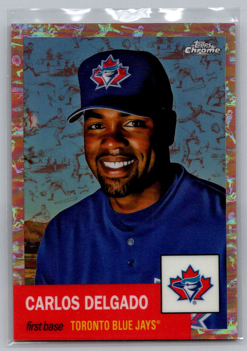 2022 Topps Chrome Platinum Anniversary #483 Carlos Delgado Cream/Rose Gold