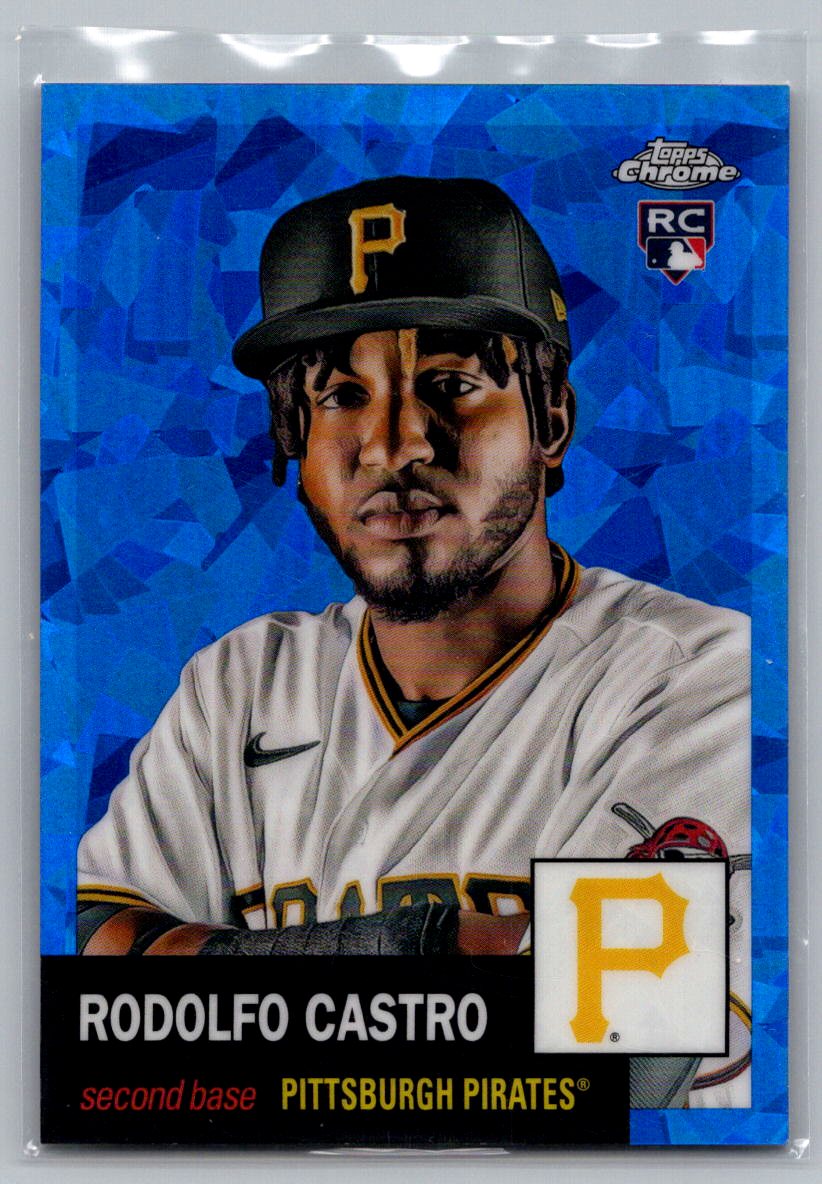 2022 Topps Chrome Platinum Anniversary #365 Rodolfo Castro Blue Atomic Refractor