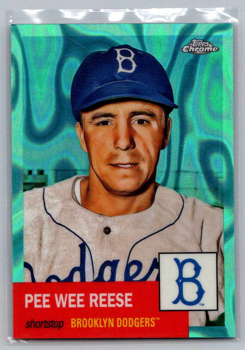 2022 Topps Chrome Platinum Anniversary #341 Pee Wee Reese Aqua Lava Refractor