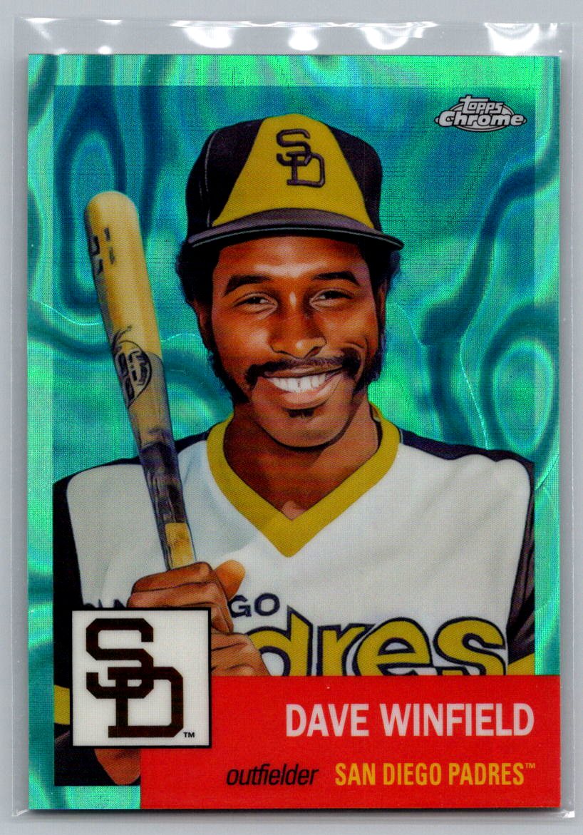 2022 Topps Chrome Platinum Anniversary #376 Dave Winfield Aqua Lava Refractor