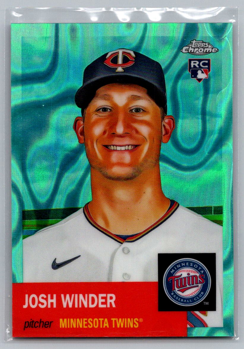 2022 Topps Chrome Platinum Anniversary #115 Josh Winder Aqua Lava Refractor