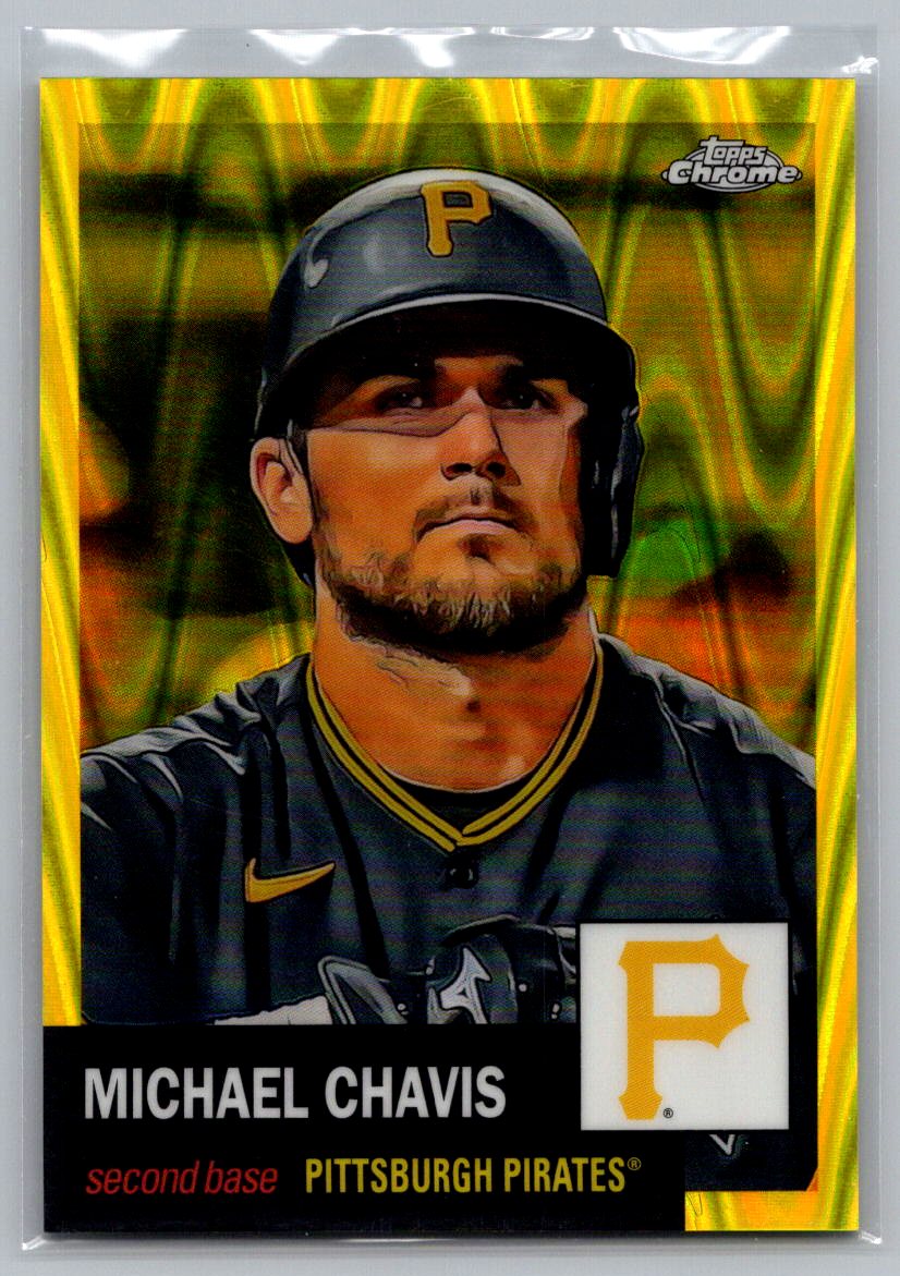 2022 Topps Chrome Platinum Anniversary #420 Michael Chavis Yellow Raywave