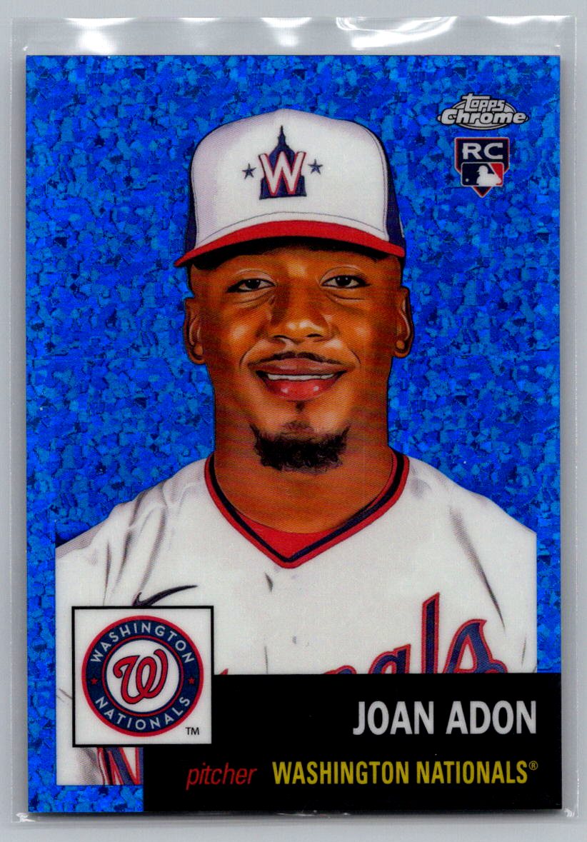 2022 Topps Chrome Platinum Anniversary #207 Joan Adon Blue Mini-Diamond