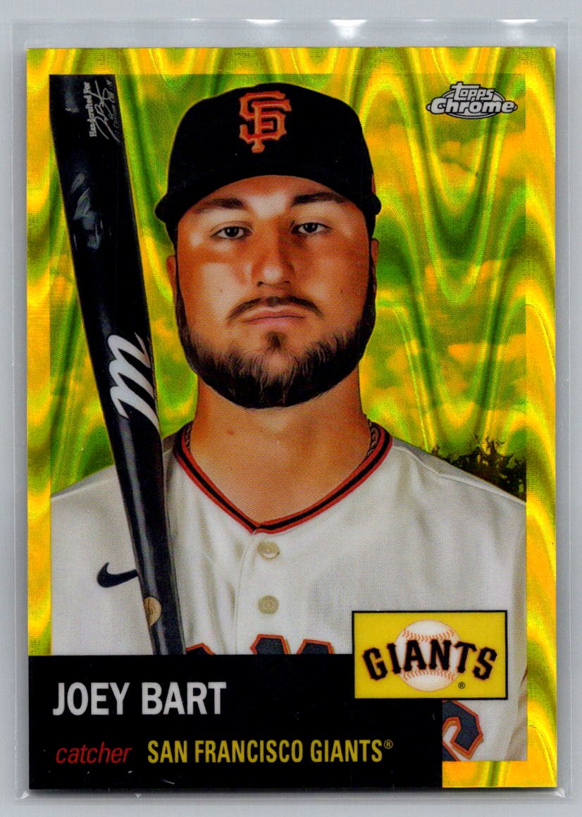 2022 Topps Chrome Platinum Anniversary #222 Joey Bart Yellow Raywave