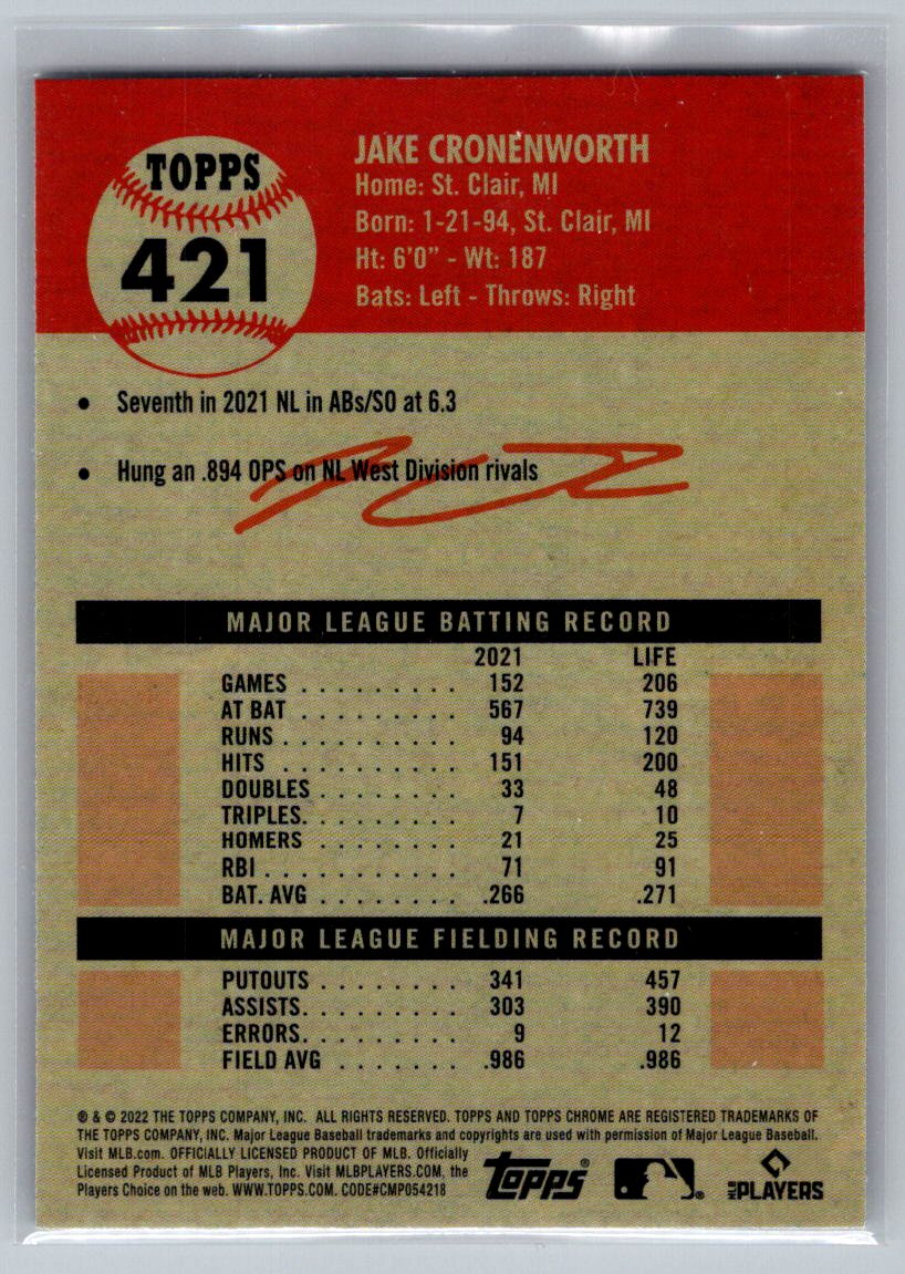 2022 Topps Chrome Platinum Anniversary #278 Trent Grisham