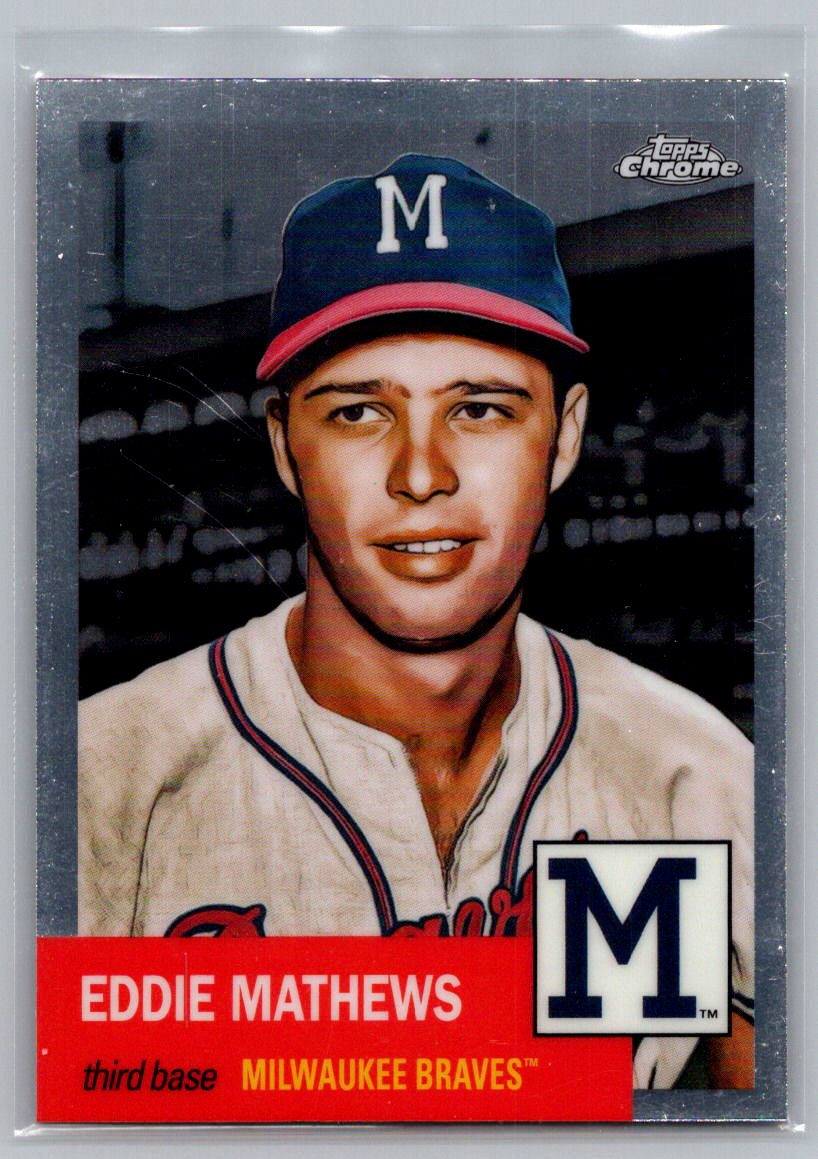 2022 Topps Chrome Platinum Anniversary #495 Eddie Mathews