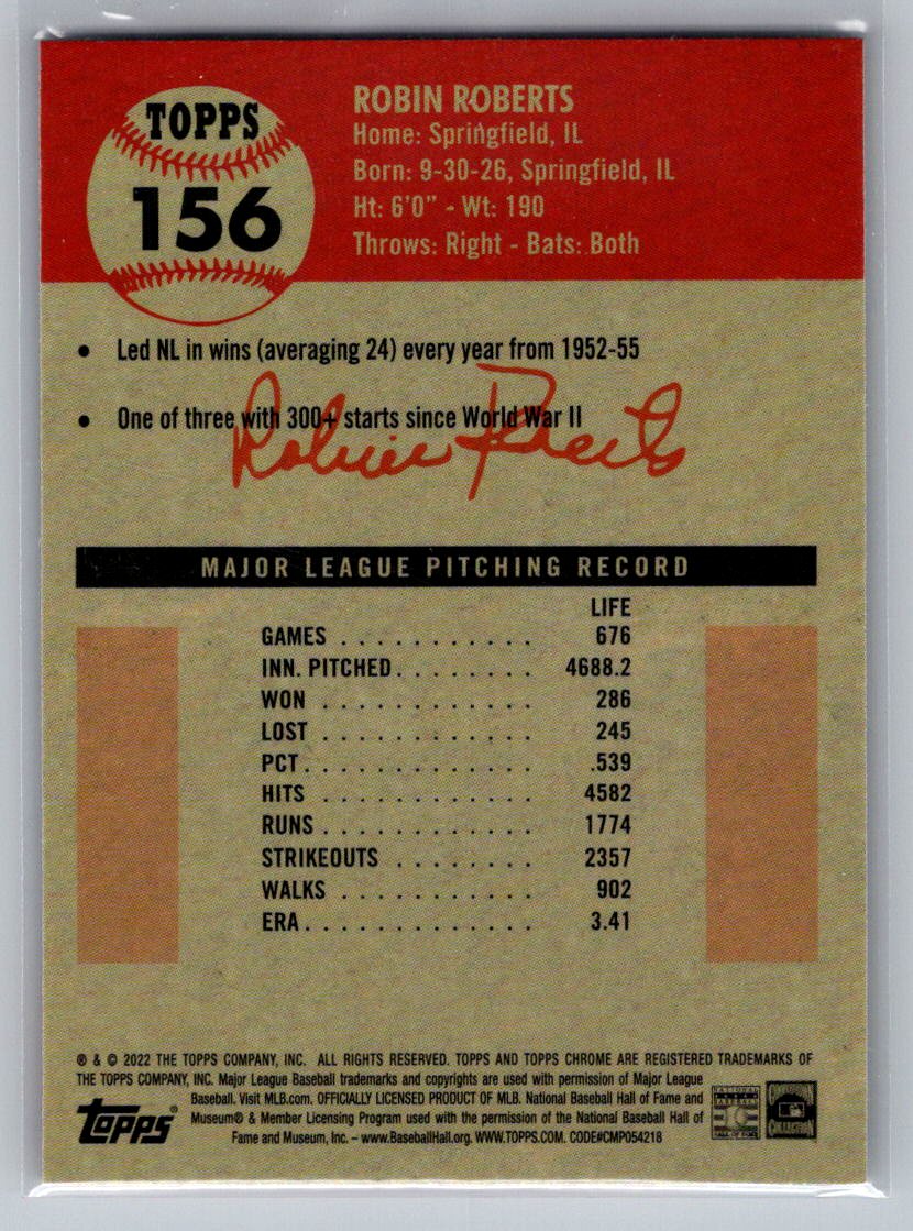 2022 Topps Chrome Platinum Anniversary #156 Robin Roberts