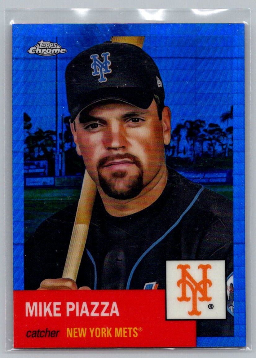 2022 Topps Chrome Platinum Anniversary #240 Mike Piazza Blue Prism Refractor