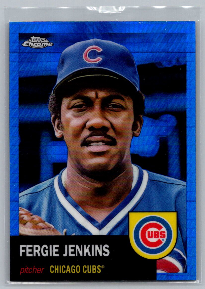 2022 Topps Chrome Platinum Anniversary #59 Fergie Jenkins Blue Prism Refractor