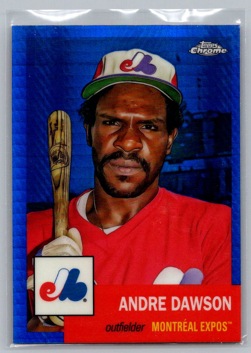 2022 Topps Chrome Platinum Anniversary #58 Andre Dawson Blue Prism Refractor