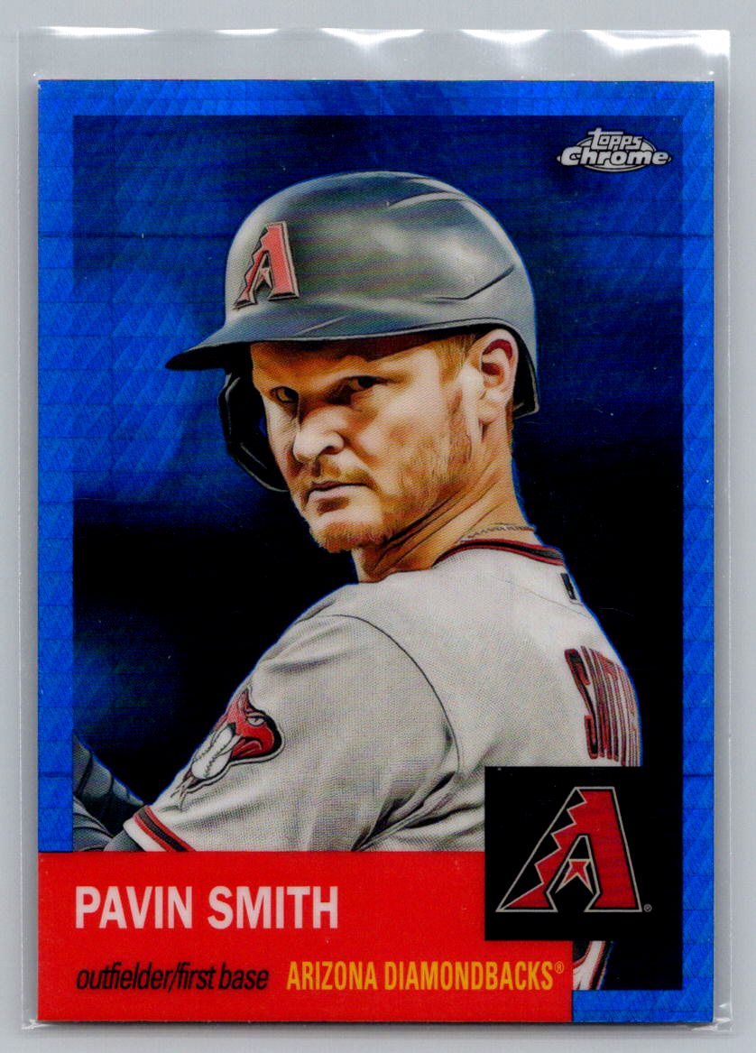 2022 Topps Chrome Platinum Anniversary #107 Pavin Smith Blue Prism Refractor