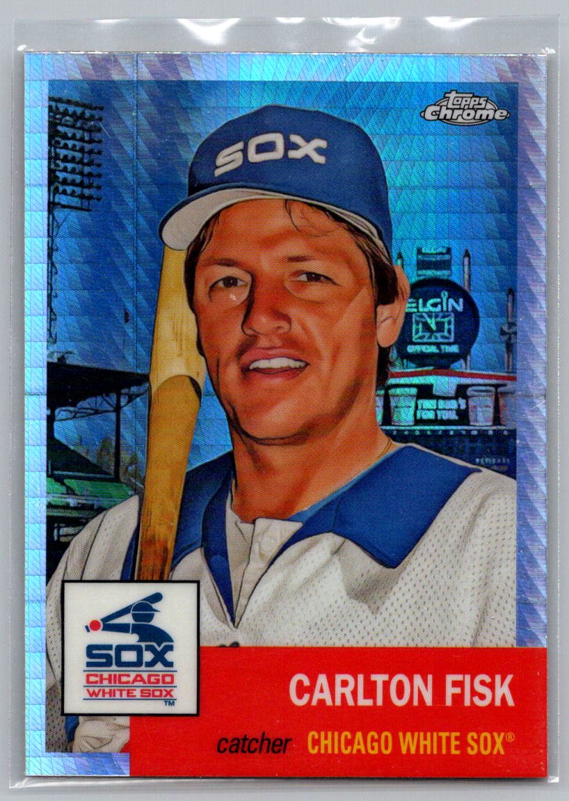 2022 Topps Chrome Platinum Anniversary #410 Carlton Fisk Prism Refractor