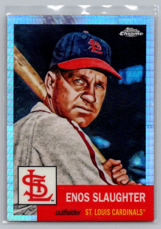 2022 Topps Chrome Platinum Anniversary #149 Enos Slaughter Prism Refractor
