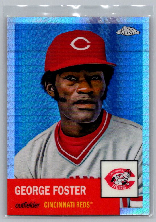 2022 Topps Chrome Platinum Anniversary #395 George Foster Prism Refractor